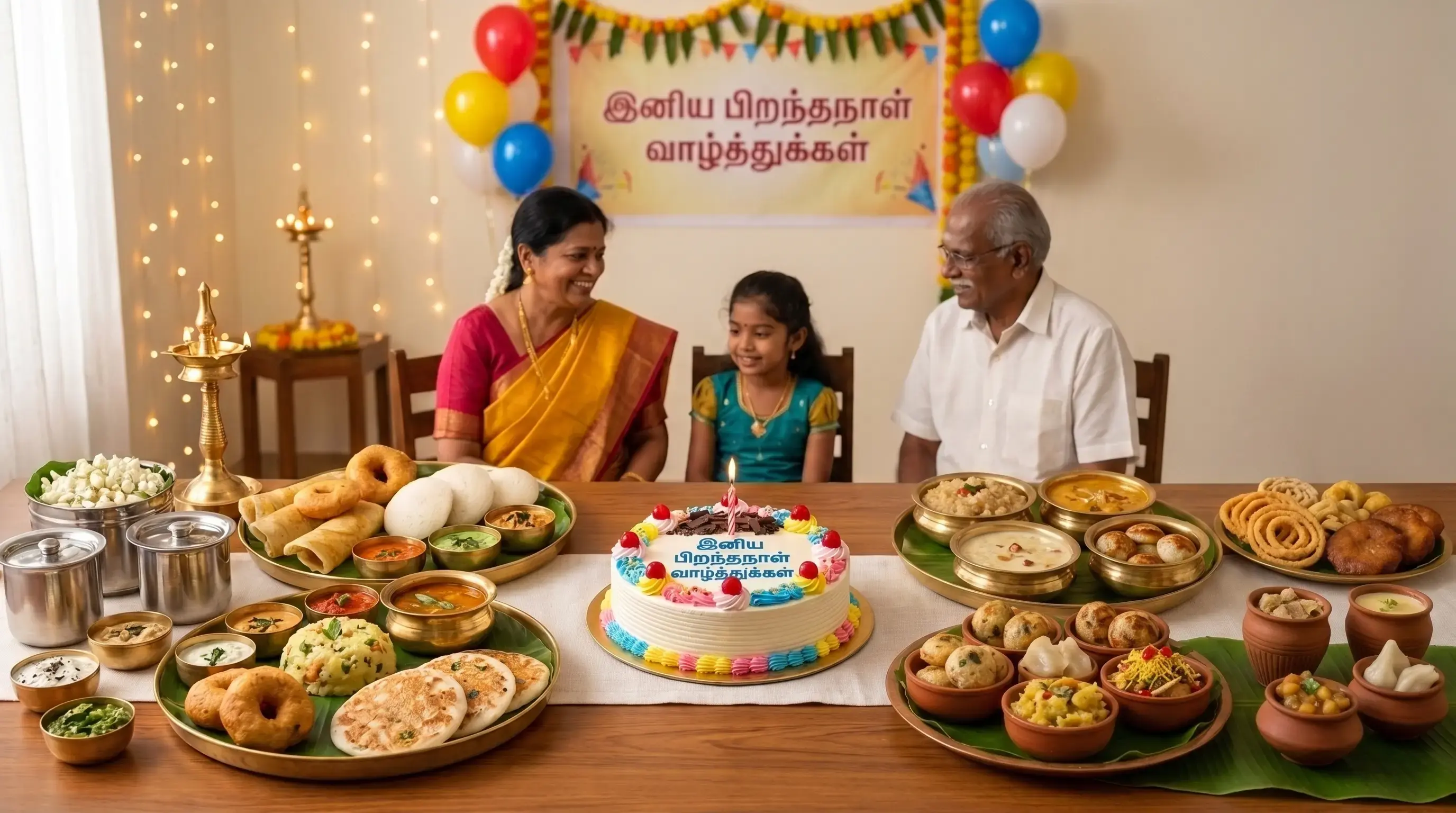 Traditional Indian sweets for a birthday celebration