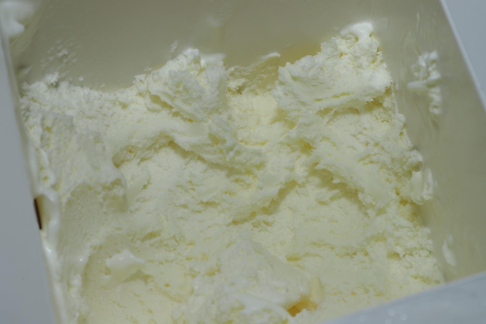 Vanilla ice cream served at an MJ Catering function